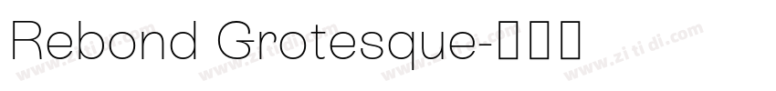 Rebond Grotesque字体转换 Rebond Grotesque字体转换